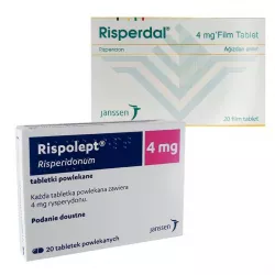 Рисполепт таб. 4мг (название Rispolept / Risperdal) №20