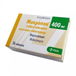 Макропен 400мг (Мидекамицин) таб. №16