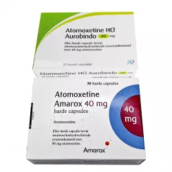 Атомоксетин HCL 40 мг Европа :: Аналог Когниттера :: Aurobindo / Amarox / Glenmark капс. №30