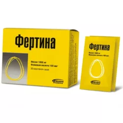 Фертина Инозит и Фолиевая кислота пак.саше 3г 30шт фото